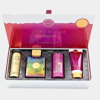 ESTUCHE ARMAF CLUB DE NUIT UNTOLD UNISEX EDP (4 PIEZAS)