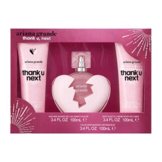 ESTUCHE ARIANA GRANDE THANK U, NEXT (3 PIEZAS)
