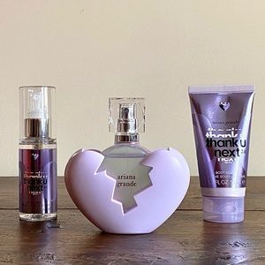ESTUCHE ARIANA GRANDE THANK U, NEXT 2.0 (3 PIEZAS)
